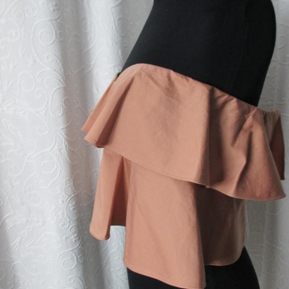 NEW $250 REBECCA TAYLOR nude tiered cami TOP 0 - Picture 3 of 5